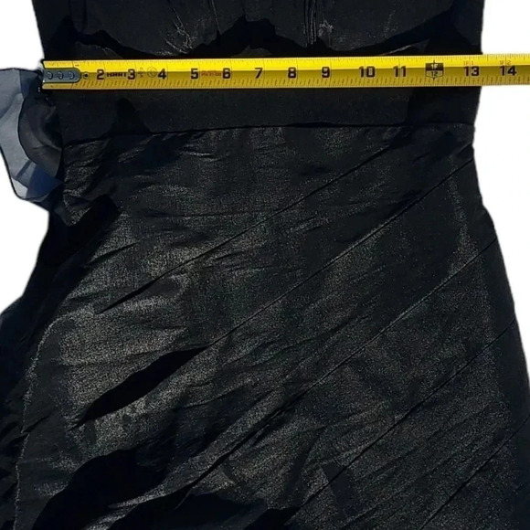 Dave & Johnny Black Dress with Integrated Shawl Formal Occasion Wear Size 3/4 - Picture 11 of 16